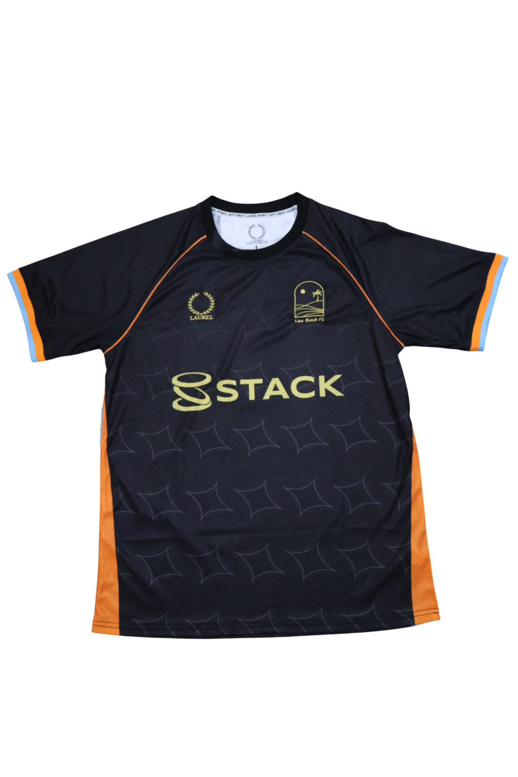 Low Beach FC x Stack — Black Short Sleeve Jersey