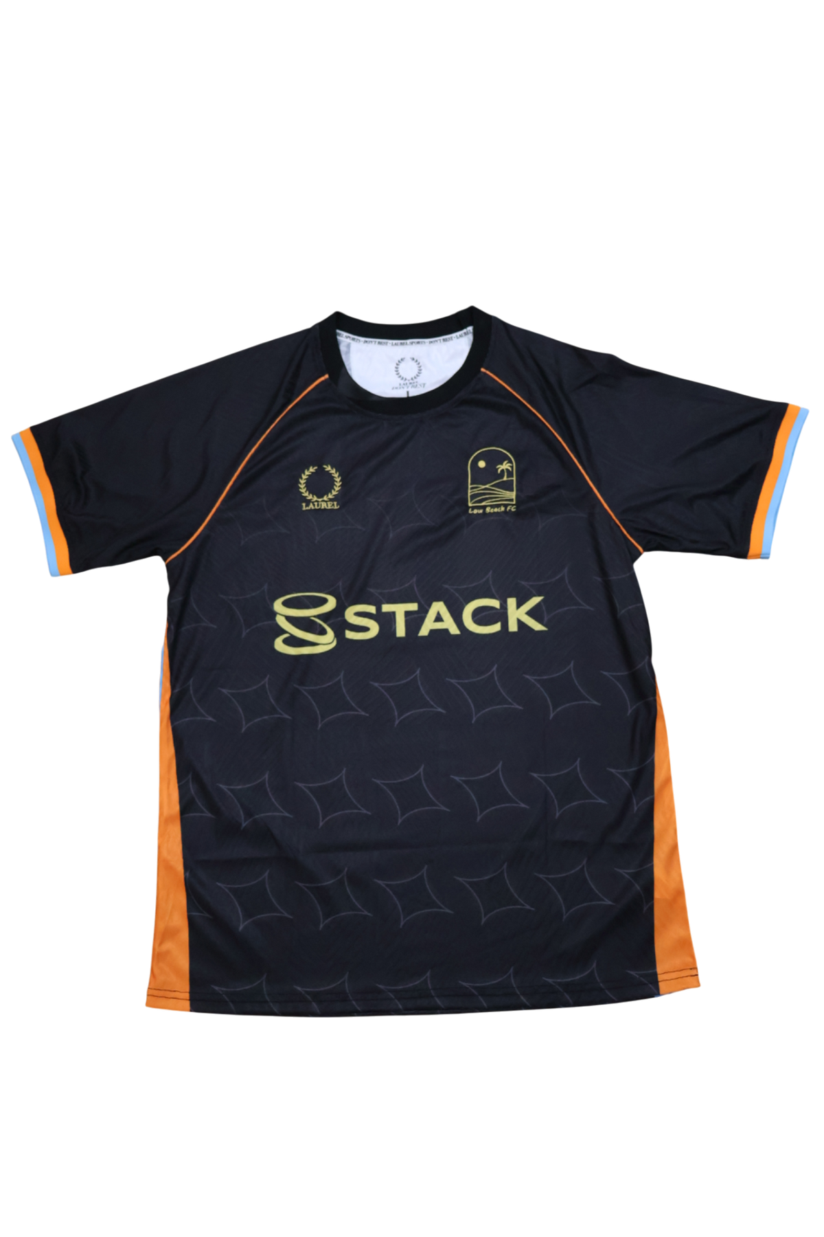 Low Beach FC x Stack — Black Short Sleeve Jersey