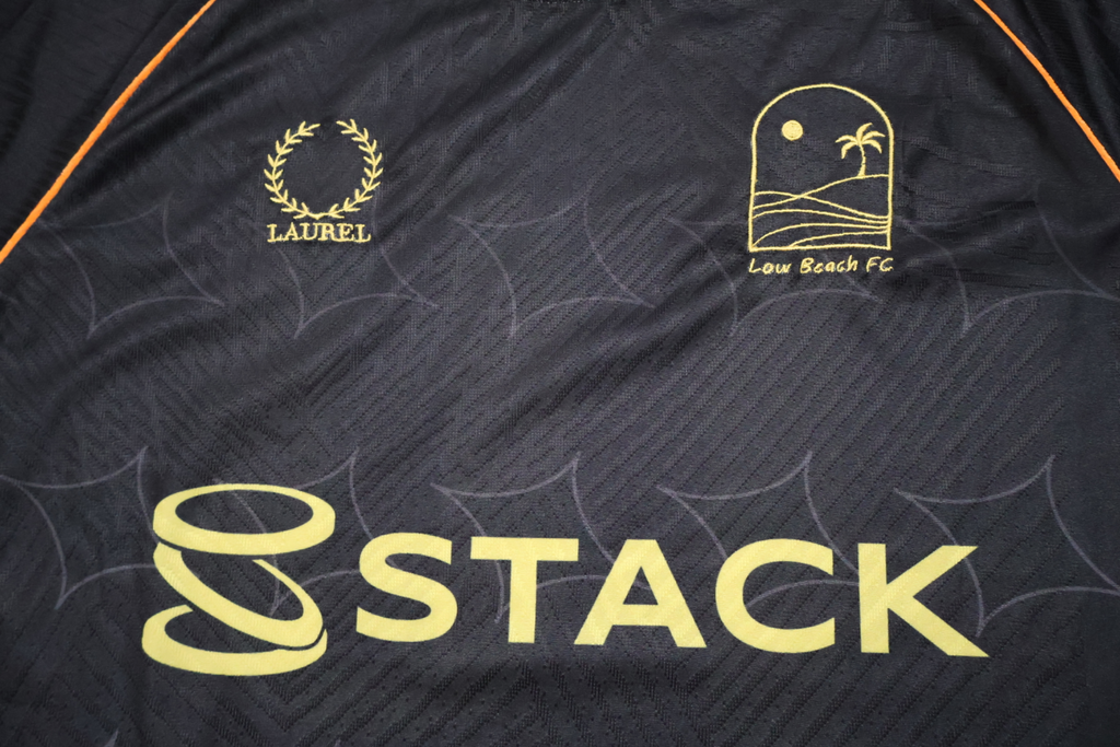 Low Beach FC x Stack — Black Short Sleeve Jersey